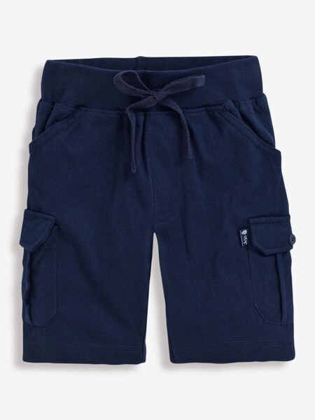 Navy Boys' Jersey Cargo Shorts (199024) | $22