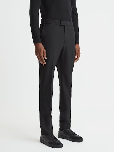 Relaxed Drawstring Trousers in Black (201979) | $220