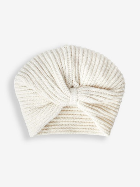 Knitted Turban in Cream (208425) | $15