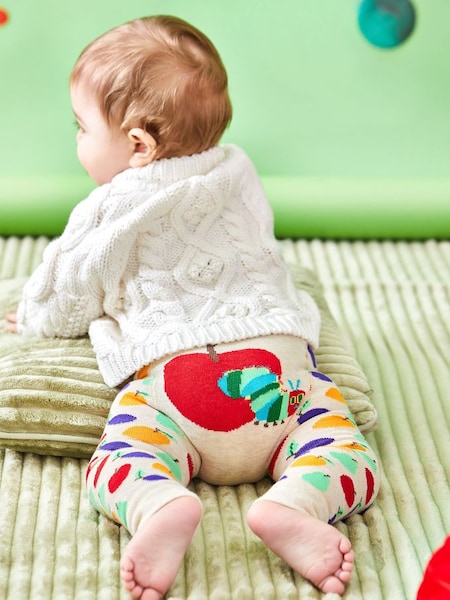 The Very Hungry Caterpillar Knitted Leggings in Natural (233224) | $22
