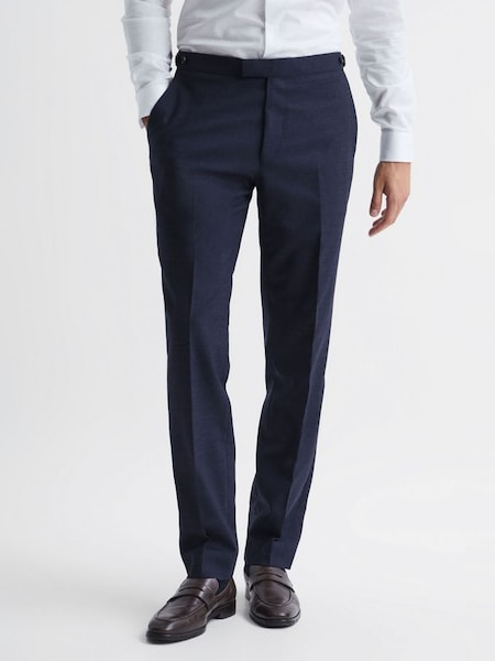 Prince Of Wales Check Mixer Trousers in Blue (2XP798) | $325