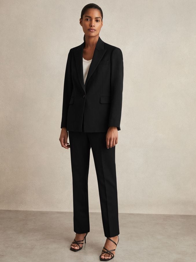 Womens skinny fit black trousers 2025