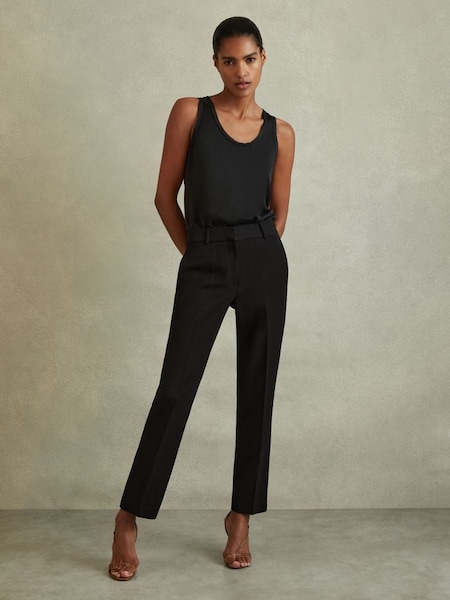 Slim Fit Suit Trousers in Black (311743) | $195