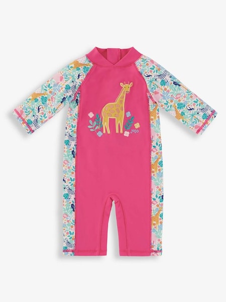 Girls' 1-Piece Jungle UPF 50 Sun Protection Suit in Pink (333259) | $39