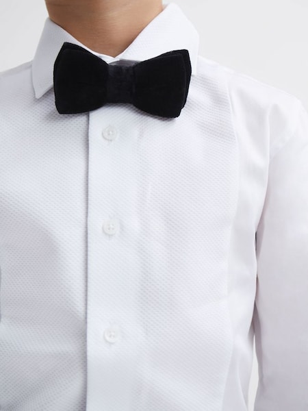 白色大童款修身剪裁晚宴襯衫 (418586) | HK$610