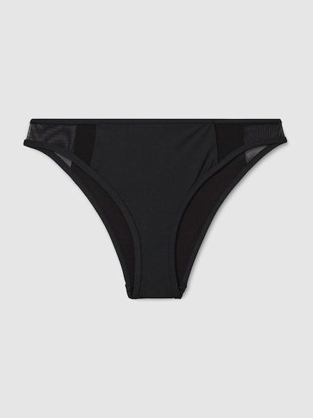 Bas de bikini Calvin Klein Underwear à panneau en maille, noir (439626) | 80 €