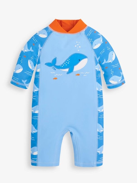 Boys' 1-Piece Whale UPF 50 Sun Protection Suit in Blue (456604) | $39