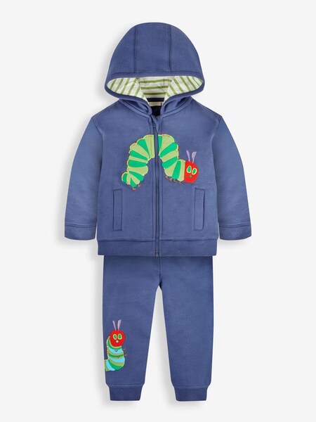 Indigo The Very Hungry Caterpillar Appliqué Hoodie & Joggers With Pet In Pocket (486118) | $50