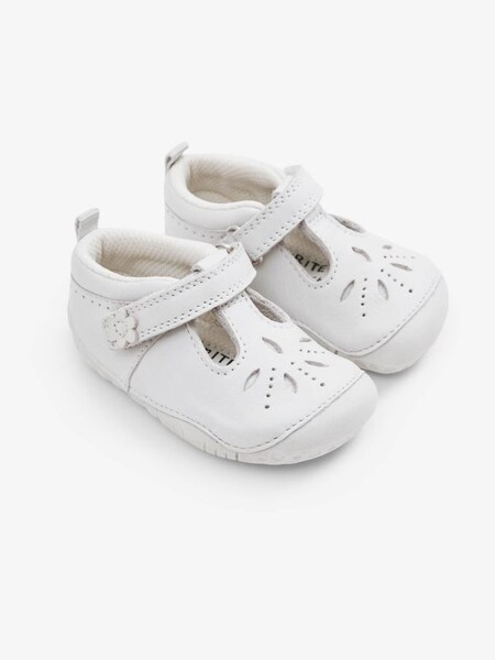 White Girls' Start-Rite T-Bar Pre Walker Shoes (504146) | €44.50