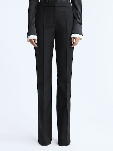Atelier Skinny Fit Flared Trousers in Black (509508) | SAR 1,294