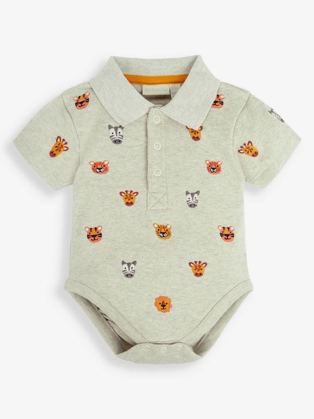 Natural Safari Animals Embroidered Polo Shirt Body (511183) | $26
