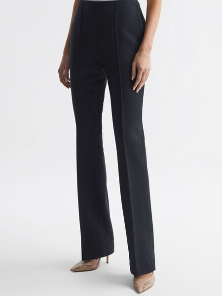 Wool Flared Suit Trousers in Navy (528959) | €285
