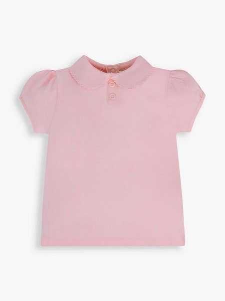 Plain Peter Pan Collar T-Shirt in Pink (548986) | $14