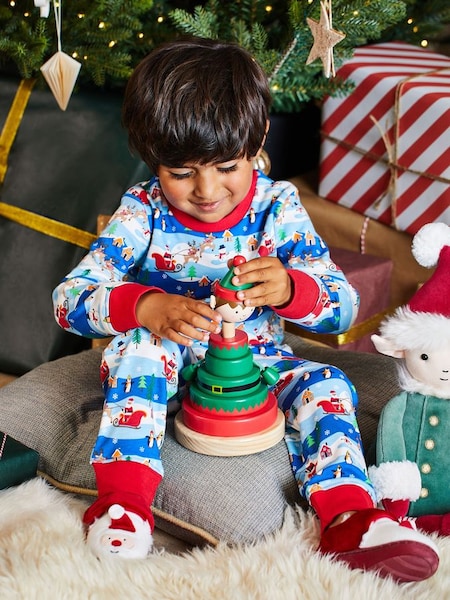 Blue Kids' Christmas Scene Pyjamas (556059) | €11.50