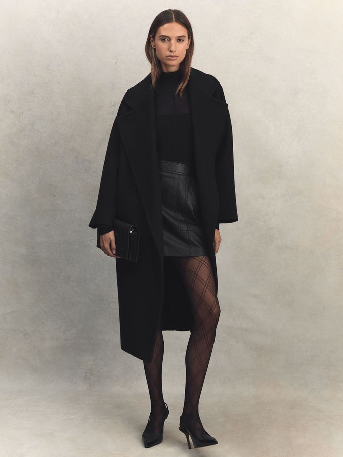 High waisted leather skirt 9mm shop