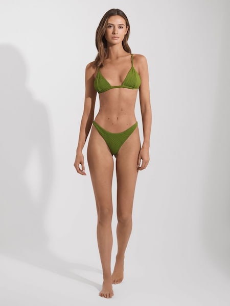 FELLA Triangle Bikini Top in Fern Green (586551) | $195