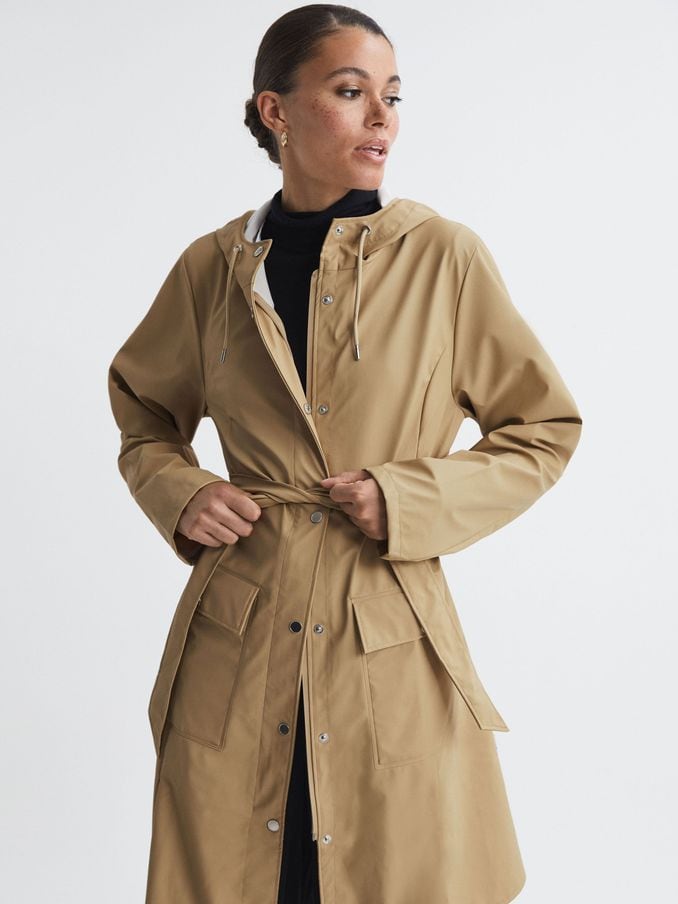 Women s Coats Large Rains Plain SMART COAT Reiss Ireland