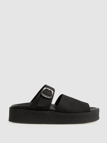 Clarks Originals Suede Crepe Sandals in Black (595476) | $97