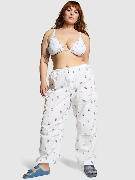 Optic White Floral Cargo Trousers (596044) | €57