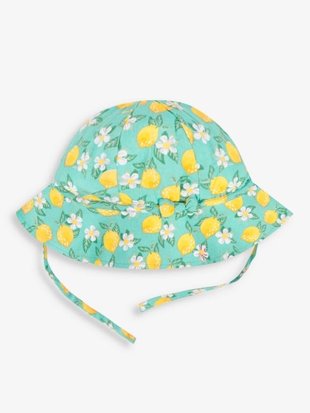 Bright Lemon Print Floppy Sun Hat in Lemon Print (636329) | $5
