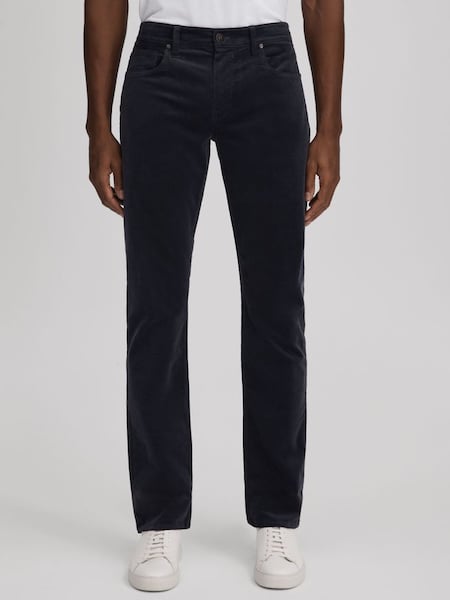 Jeans en velours côtelé Paige, couleur ancre profonde (647373) | 345 €