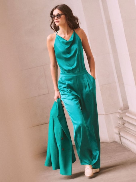 Cowl Neck Jumpsuit in Green (654648) | €136
