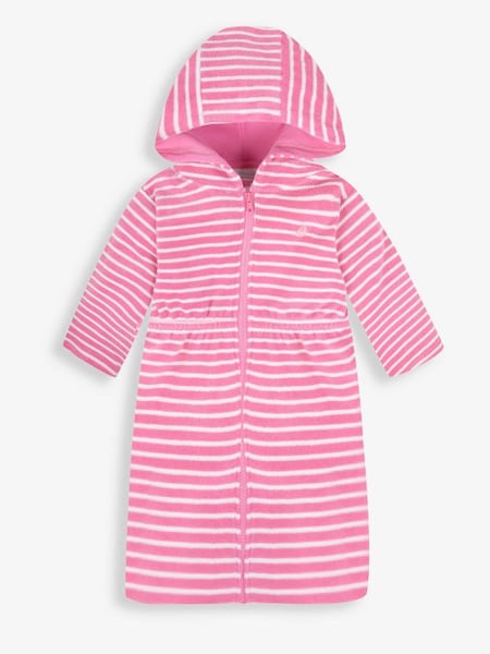 Pink Towelling Zip-Up Dress (663804) | $41