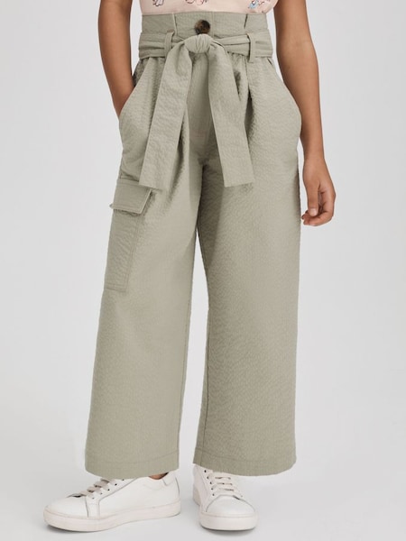 Teen Textured Cargo Trousers in Khaki (708368) | $75