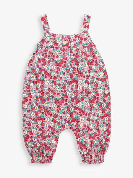 Girls Pretty Strawberry Print Jumpsuit in Pink (720075) | $35