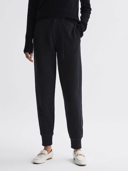 Pantalons de jogging à cordon de serrage en coton noir (722949) | 170 €