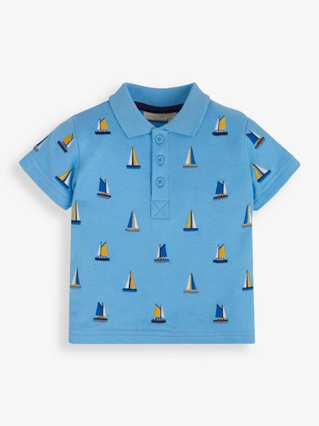 Boat Embroidered Polo Shirt in Blue (751482) | €12.50