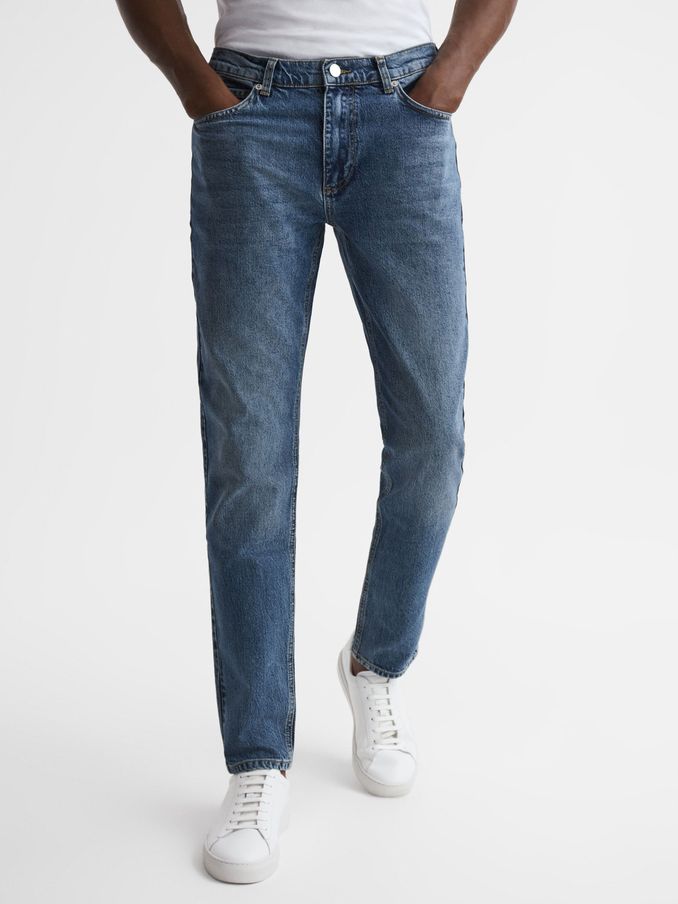 Mens tapered jeans sales sale