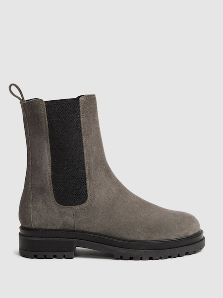 Suede Chelsea Boots in Grey (794027) | $330