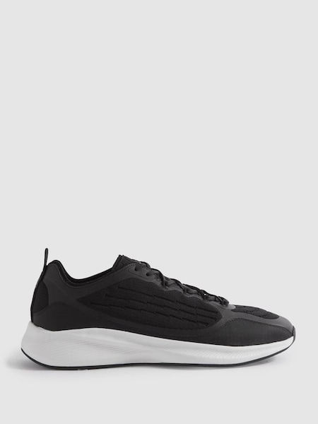 Hybrid Knit Running Trainers in Black (795846) | SAR 955