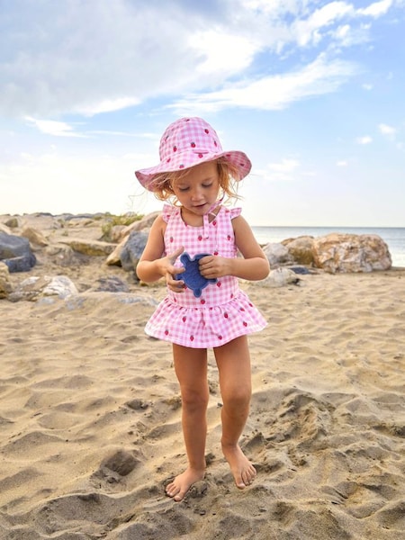 Pink Swimsuit With Integral Nappy (799404) | €31
