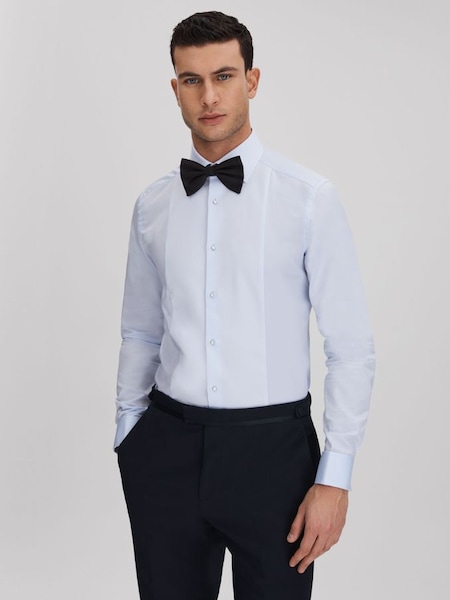 Slim Fit Double Cuff Dinner Shirt in Soft Blue (812593) | HK$1,930