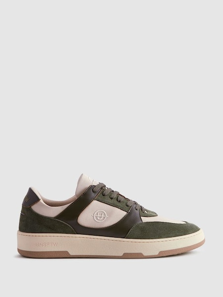 Unseen Footwear Noirmont Trainers in Khaki/Taupe (813577) | SAR 1,050