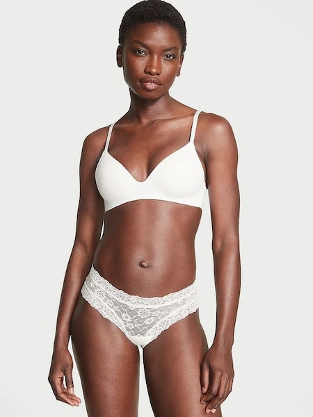 Coconut White Cheeky Posey Lace Knickers (833017) | €10.50