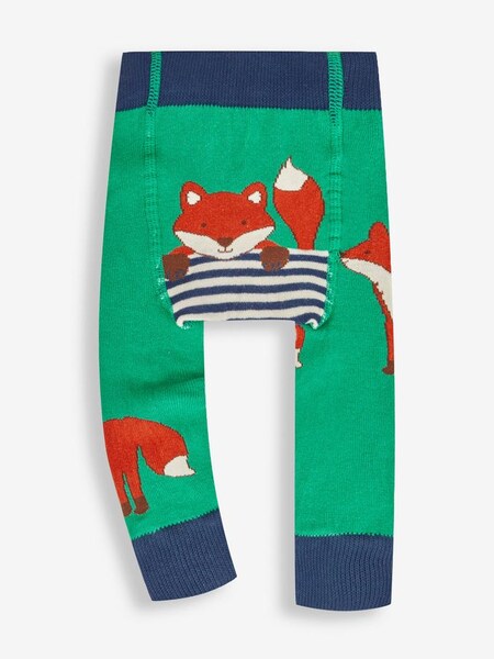 Fox Knitted Leggings in Green (843378) | $20