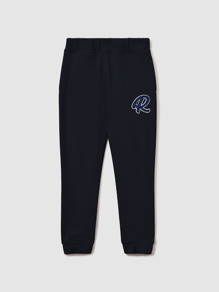 海軍藍棉質鬆緊腰身主題慢跑運動褲 (846795) | HK$580