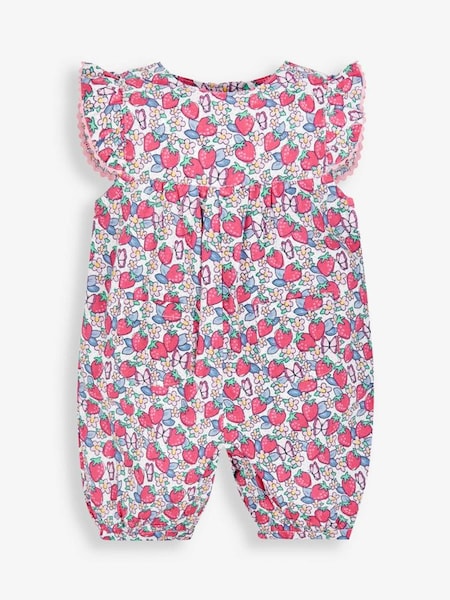 Strawberry Print Pretty Sunsuit in Pink (902128) | €17.50