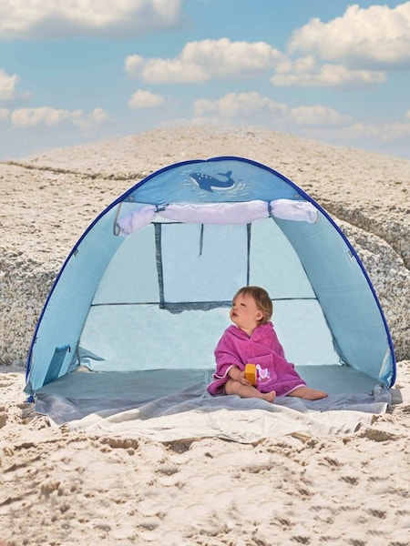 Infant Sized Sun Protection Tent with Mosquito Net in Blue (944185) | $40