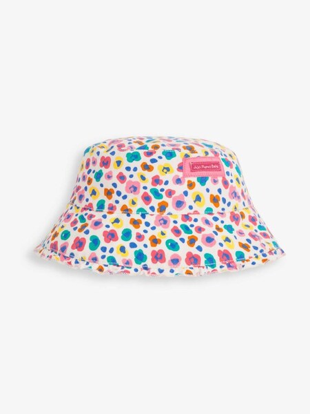 Animal Print Twill Sun Hat in Cream (949466) | $22
