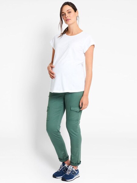 Skinny Cargo Maternity Trousers in Khaki (953307) | €42