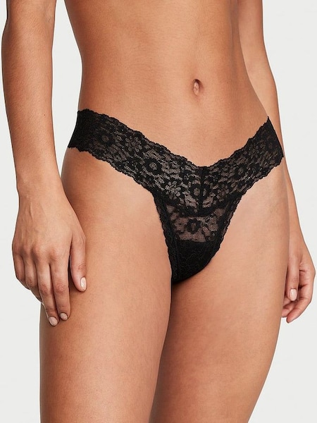 Black Thong Posey Lace Knickers (971826) | €10.50