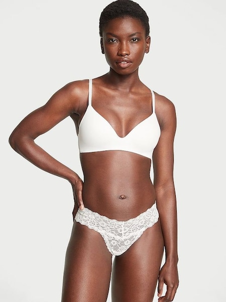 Coconut White Thong Posey Lace Knickers (971993) | €10.50