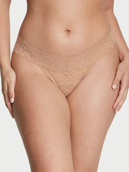 Praline Nude Thong Posey Lace Knickers (972019) | €10.50