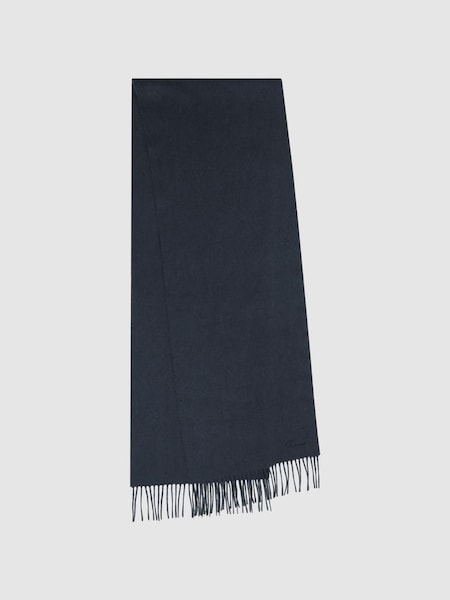 Airforce蓝色茄士咩混纺围巾 (972731) | HK$1,030