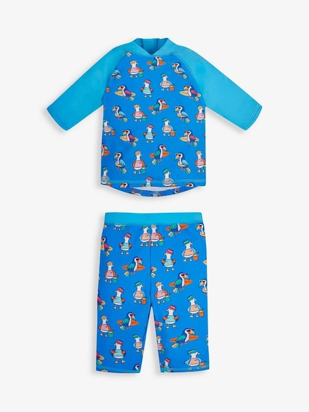 Boys' 2-Piece Toucan UPF 50 Sun Protection Suit in Blue (977605) | $40