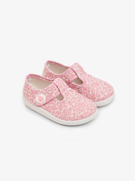 Pink Ditsy Girls' Canvas Summer Shoes (987258) | $15